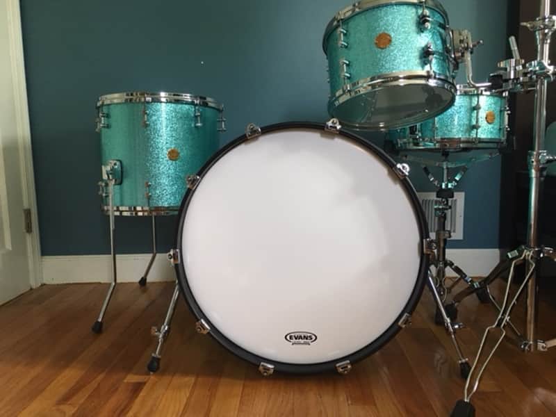 Gretsch New Classic Drums 2012 Turquoise Sparkle image 1