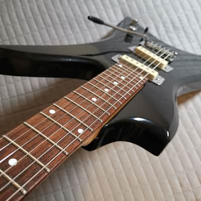 *RARE* 1980's Hondo H-2 (Korea) - Black w/SETUP/FRETWORK image 5