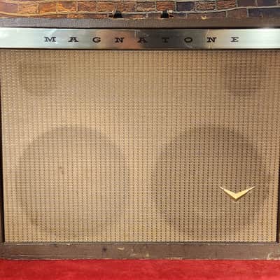Vintage 1950s Magnatone Model 280 Custom 200 Series 2-Channel 50-Watt 2x12" Guitar Combo image 1