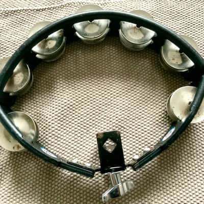 LP-Latin Percussion LP vintage Black Cyclops Tambourine. 1990s image 2