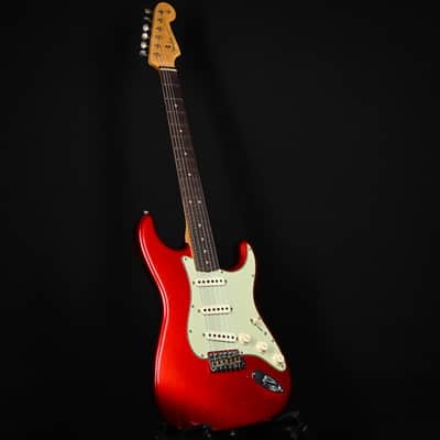 Fender Custom Shop Limited Edition 64 L-Series Stratocaster Journeyman- Aged Candy Apple Red 2026 (L11847) image 13