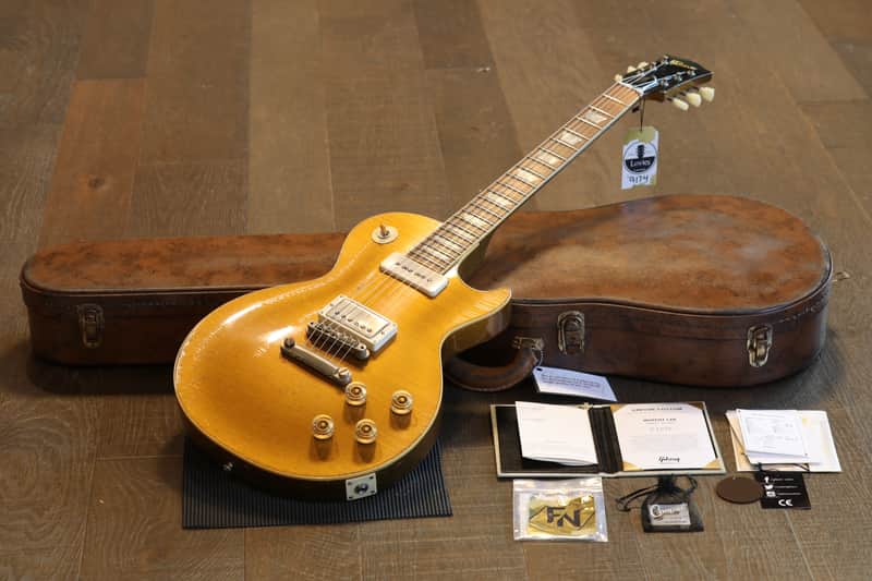 Unplayed! 2023 Gibson Custom Shop 1955 Reissue M2M Les Paul P90 Electric Guitar Heavy Murphy Aged Double Gold + COA OHSC image 1
