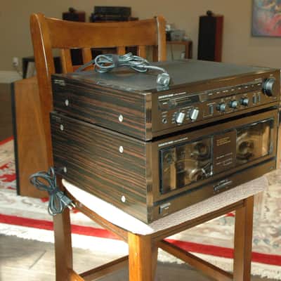 Onkyo P-304 Stereo Preamp and Onkyo M-504 Stereo Amp image 1