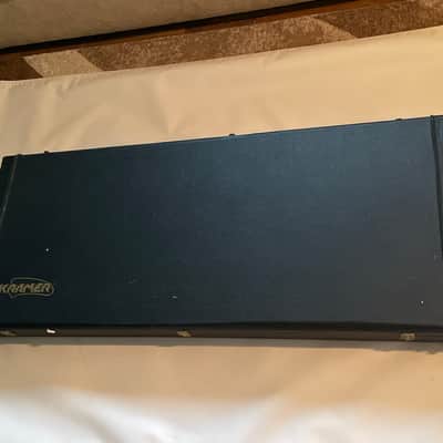 1980's Kramer Voyager Model Black Tolex Hardshell Electric Guitar Case