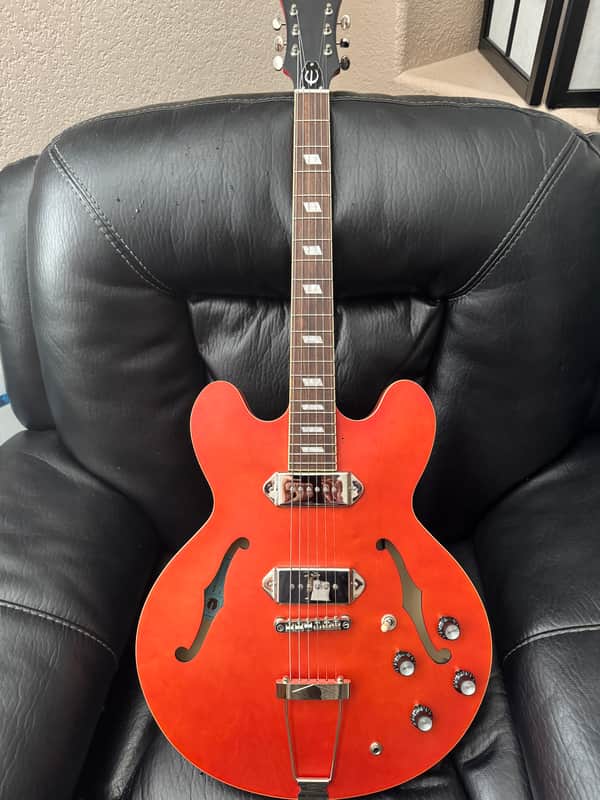 Epiphone Casino Worn 2020 - Sunrise Orange image 1