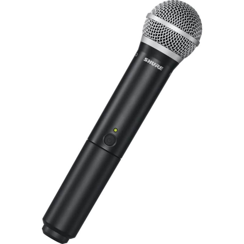 Shure BLX2/PG58 Handheld Wireless Transmitter with PG58 Vocal Mic Capsule - for use with BLX Wireless Microphone Systems (Receiver Sold Separately) | H9 Band image 1