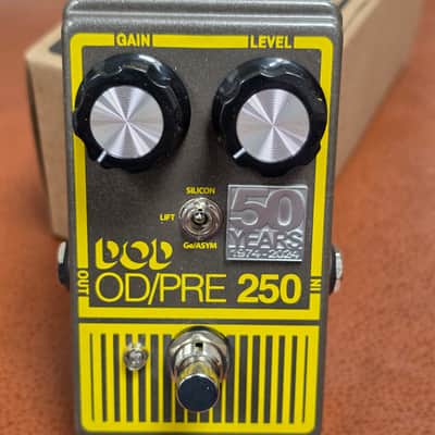 DOD 50th Anniversary Overdrive Preamp 250 2024 - Grey / Yellow image 3