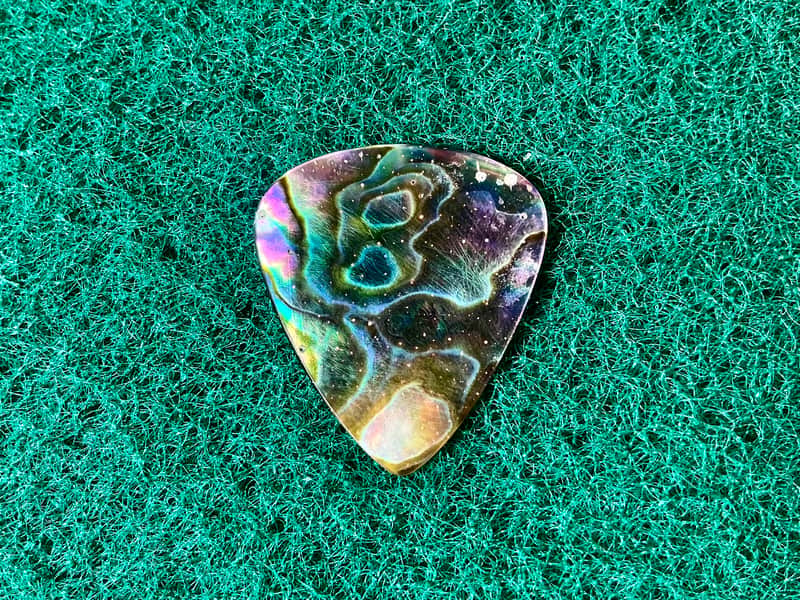Abalone seashell guitar pick-0.5mm, classic size & shape… by BeachSidePicks image 1
