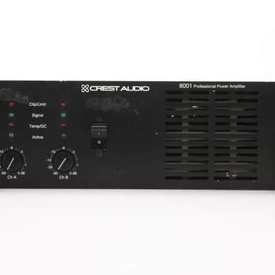 Crest Audio 8001 Professional Stereo Power Amplifier #47927 image 3