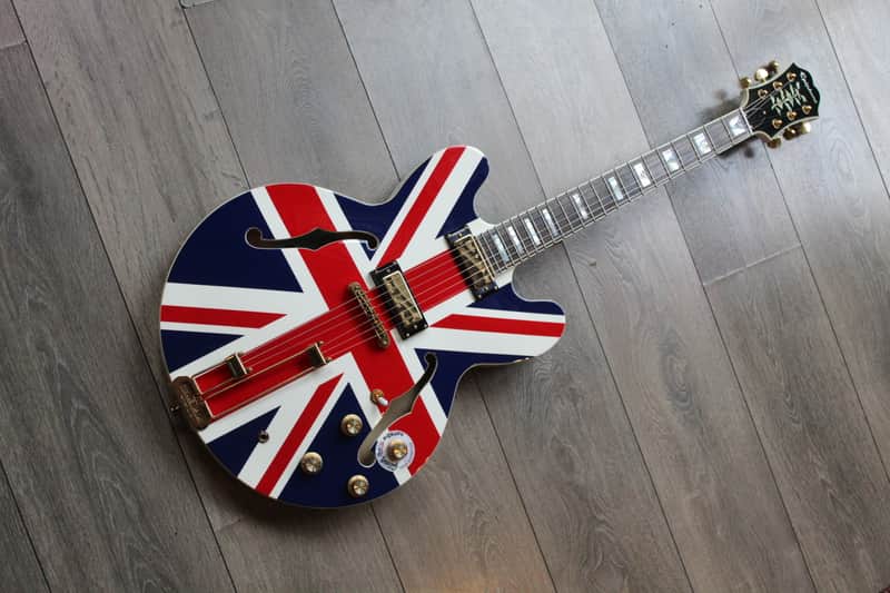 EPIPHONE "Limited Edition "Union Jack" Sheraton"(1503 150 2052)HARDCASE, PAPERS, 3, 57 KG image 1