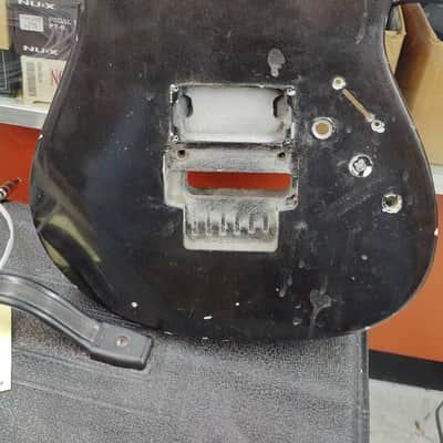 Guitar Body- Black modern Double Cut image 1