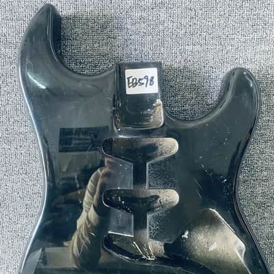 Black Strat Style Guitar Body with SSS Routing and Tremolo image 3