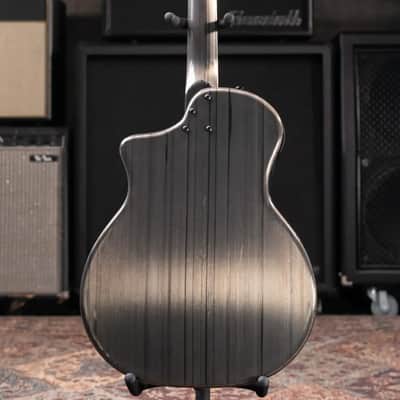 KLOS Carbon Timber Grand Cutaway Mini DAE Acoustic/Electric Guitar - Side Soundport - LR Baggs Anthem with Gig Bag image 8