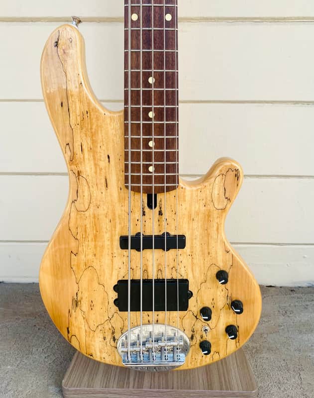 LAKLAND SKYLINE SERIES 5 STRING 55-02 DELUXE 5 STRING BASS SPALTED ROSEWOOD W/ GIG BAG - 2018 image 1