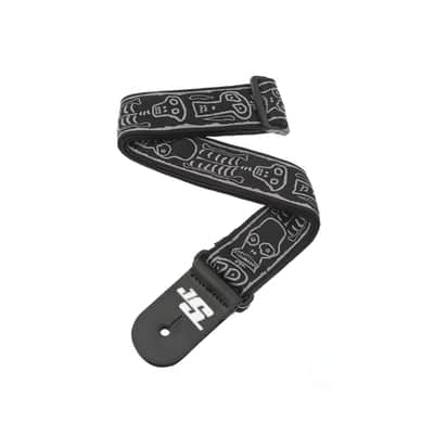 D'Addario Joe Satriani Guitar Strap, Skull n' Bones image 1