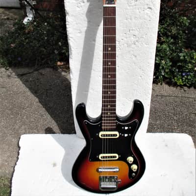 Rhythmline Guitar, 1960's, Japan, 2 Pickups, Sunburst, Case image 1