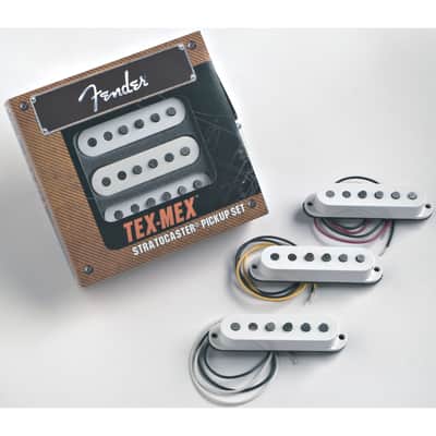 Fender Tex Mex Strat Pick-Ups (White) - Single Coil Pickup for Guitars image 1