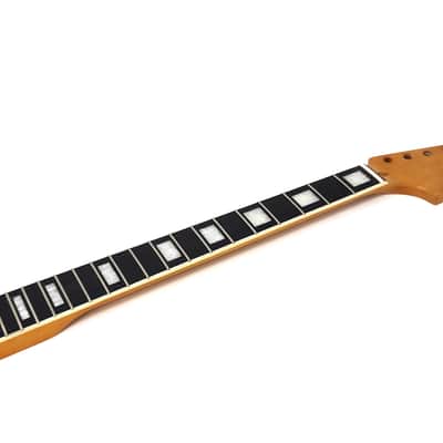 Brio Binded Maple Rosewood Fingerboard S-Style Neck w Block Inlays - Poly image 1