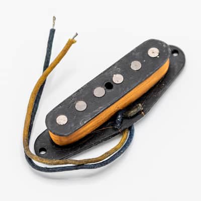 1960s Fender Mustang Vintage Single Coil Pickup Black Bobbin Bridge Position, Duo Sonic image 1