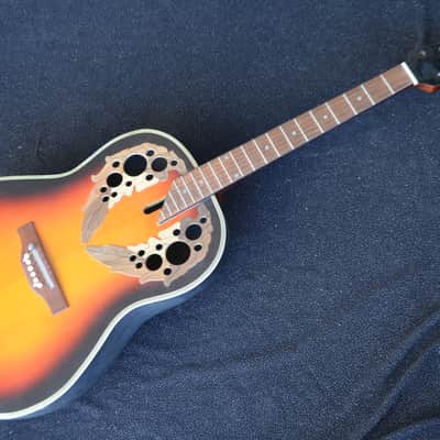 Ovation-Style Deep Bowl Guitar * needs some work/love*very cool project guitar for little money! * image 8