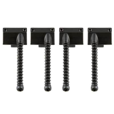 NEW Saddles (4) For Omega & Badass Bass Bridge w/ Screws and Springs - BLACK
