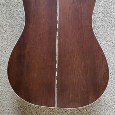 Fender PD-220E Dreadnought Acoustic Electric Guitar, Aged Cognac Burst, Hard Shell Case image 8