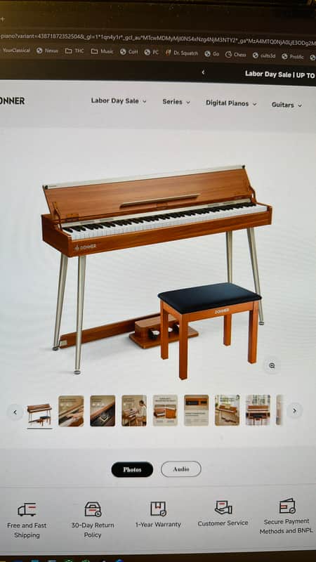 Donner DDP-80 PLUS - Walnut image 1