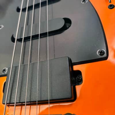 Jericho Guitars Fusion 6 Ignition Orange 6-String w/ Locking Tuners & Fixed Bridge image 5