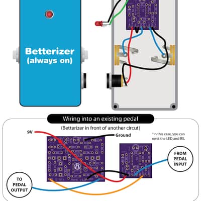 Betterizer Buffer PCB - Build Your Own Klon Buffer Pedal! image 3