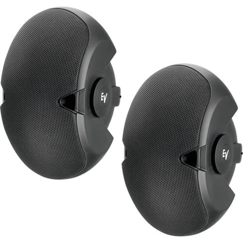 Electro-Voice EVID-4.2 2 x 4in 2-Way Surface Speaker (Pair) - 8Ω - Black image 1