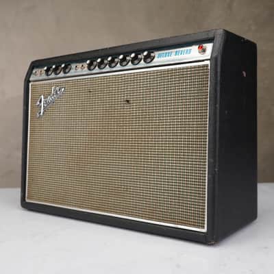 1968 Fender Deluxe Reverb AB763 Silverface 1x12 Combo Amp #59042 image 10