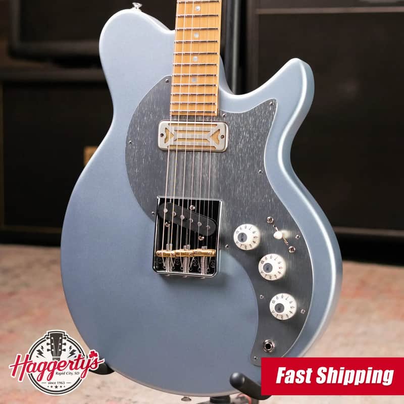 Eastman FT-SC'52-IBM FullerTone Series SC Electric Guitar - Ice Blue Metallic with Gig Bag image 1