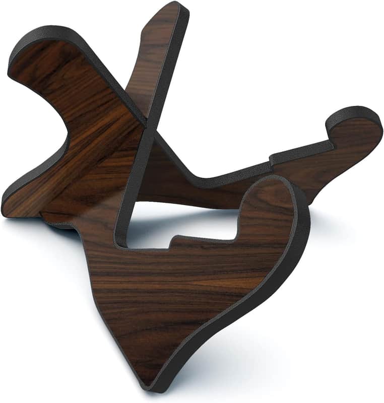 Guitar Stand Wooden Guitar Stand Portable Folding Instrument Holder for Acoustic Classic Electric Bass Guitar (Black walnut) image 1