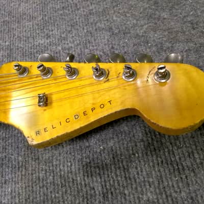 Relic Depot Stratocaster 2019 Daphne Blue Over Sunburst image 6