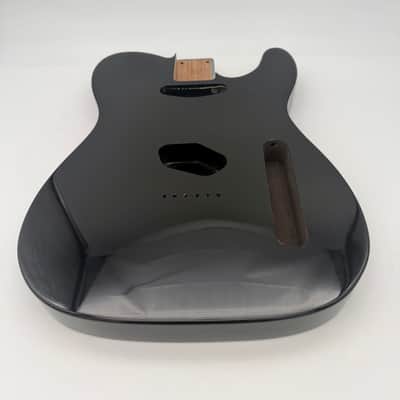 HooDoo Telecaster Body Roasted Ash Gloss Black htb5327 image 5