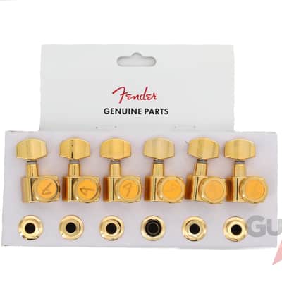 Genuine Fender Locking Guitar F Tuning Pegs Tuners Machines - GOLD image 9