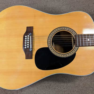 1974 Alvarez Model 5021 12 String Acoustic Guitar, Solid Spruce, Mahogany, MIJ, Light Strings image 1