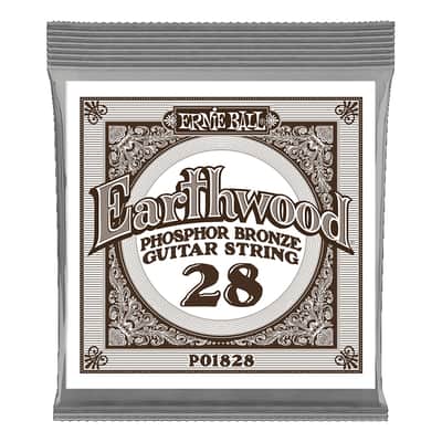 Ernie Ball .028 Earthwood Phosphor Bronze Guitar Strings 6 Pack image 2