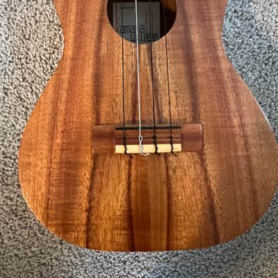 Kamaka Tenor Ukulele — vintage white label 1970s - Natural koa image 2