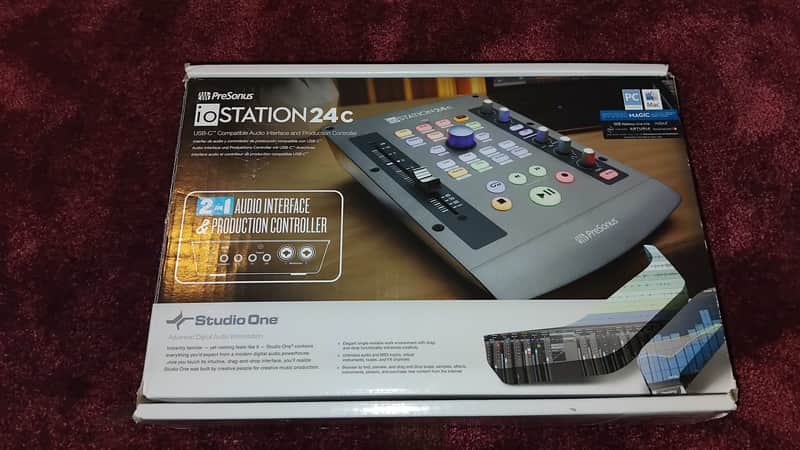 PreSonus ioStation 24c USB-C Audio Interface and DAW Controller 2020 - Present - Gray image 1