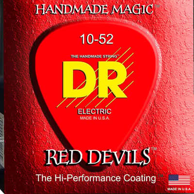 DR RDE-10/52 K3 Red Devil Coated Electric Guitar Strings (10-52)