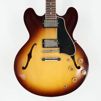 Gibson ES-335 50s Semi-Hollow Guitar w/ Hardshell Case - Vintage Tobacco Burst image 2