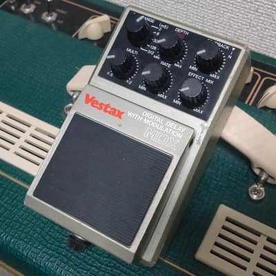Vestax MDX Digital Delay with Modulation Modulated Delay 1980s MIJ Made in Japan Vesta Fire Vintage Guitar Bass Effects Pedal image 1