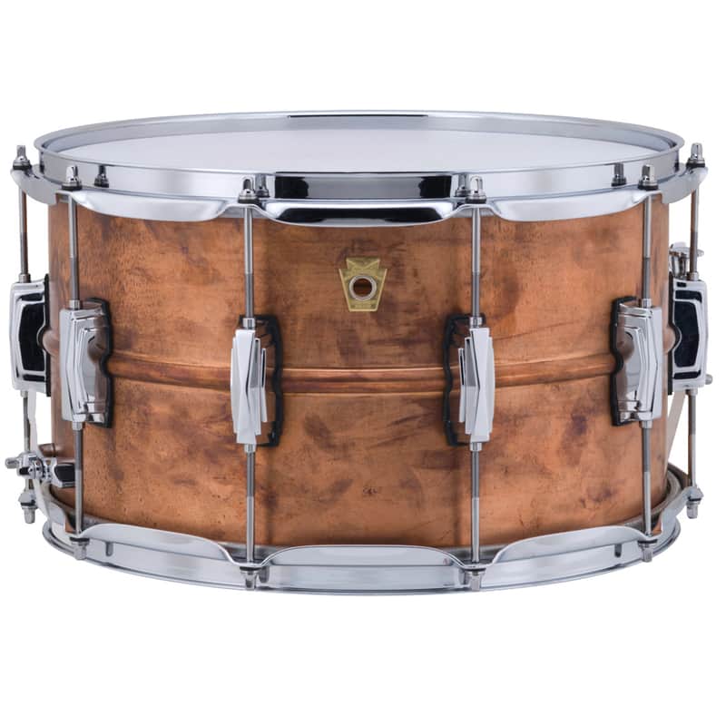 Ludwig LC608R Copper Phonic 8x14 "RAW "Natural Patina Shell, Imperial Lugs Snare Drum image 1