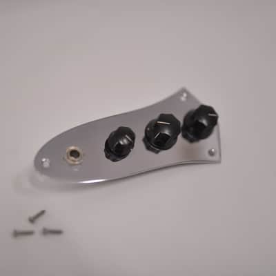 1973 Vintage Fender Jazz Bass Control Plate Pots Cap Knobs JBass Guitar 1970's Wiring Harness image 4