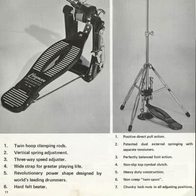 HAYMAN SPEEDAMATIC 2263 - Hi hat Stand Vintage 70s image 8
