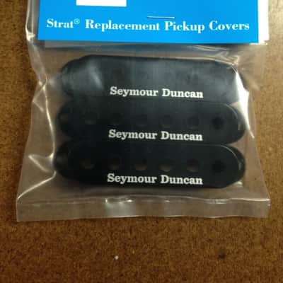 Seymour Duncan Custom Staggered Strat Black Set SSL-5 Calibrated Single Coil Set ( BLACK COVERS ) image 3