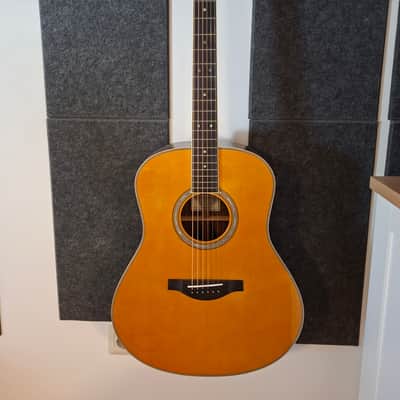Yamaha LL-TA TransAcoustic Dreadnought 2020s - Vintage Tint image 1