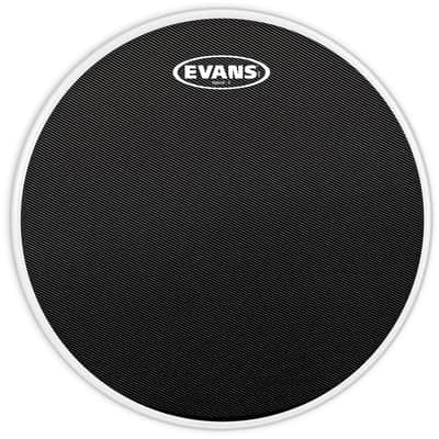 Evans SB13MHSB Hybrid-S Black Marching Snare Drum Head - 13"