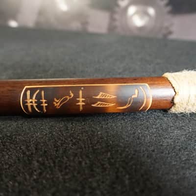 Egyptian Flute with Carved hieroglyphics - 21.5" - Bamboo image 3